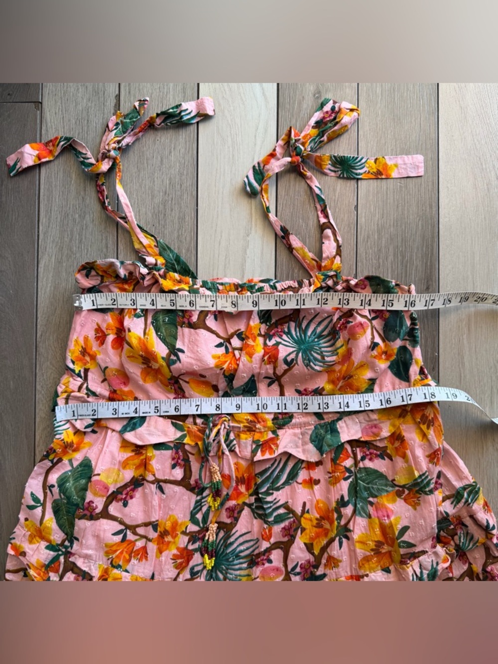 Farm Rio Square-Neck Tiered-Maxi Dress - Picture 8 of 12